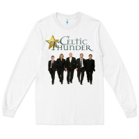 White Celtic Thunder Long Sleeve Tee - linhVisuals