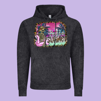 Hello Summer Vintage Hoodie Designed By Sublimationcraftshop