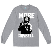 Heather Grey more cowbell Long Sleeve Tee - linhVisuals