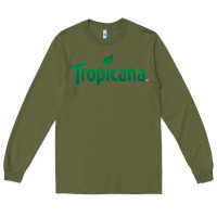 Army Green tropicana Long Sleeve Tee - linhVisuals