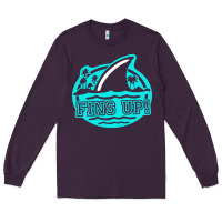 Plum fins up ocean Long Sleeve Tee - linhVisuals