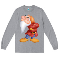 Heather Grey grumpy dopey dwarf Long Sleeve Tee - linhVisuals