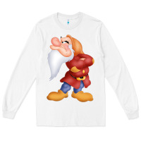 White grumpy dopey dwarf Long Sleeve Tee - linhVisuals