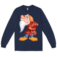 Navy grumpy dopey dwarf Long Sleeve Tee - linhVisuals