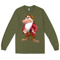 Army Green grumpy dopey dwarf Long Sleeve Tee - linhVisuals