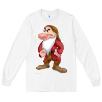 White grumpy dopey dwarf Long Sleeve Tee - linhVisuals