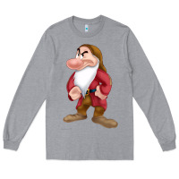 Heather Grey grumpy dopey dwarf Long Sleeve Tee - linhVisuals