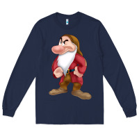 Navy grumpy dopey dwarf Long Sleeve Tee - linhVisuals