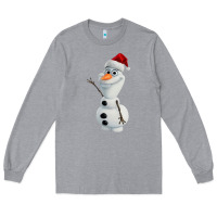 Heather Grey olaf Long Sleeve Tee - linhVisuals