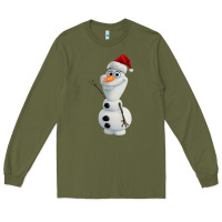 Army Green olaf Long Sleeve Tee - linhVisuals
