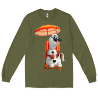Army Green olaf Long Sleeve Tee - linhVisuals