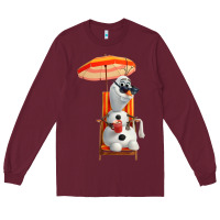 Burgundy olaf Long Sleeve Tee - linhVisuals