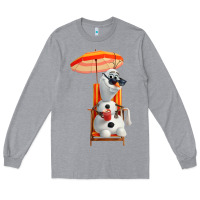 Heather Grey olaf Long Sleeve Tee - linhVisuals