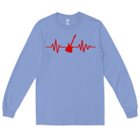 Colony Blue heartbeat electric guitar Long Sleeve Tee - linhVisuals