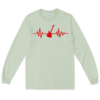 Matcha heartbeat electric guitar Long Sleeve Tee - linhVisuals