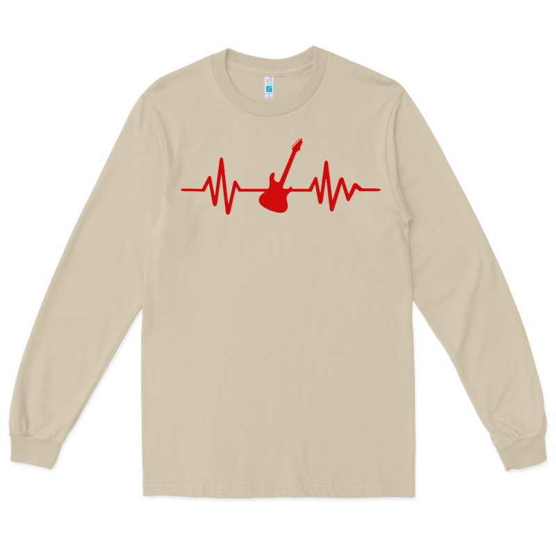Heartbeat Electric Guitar Long Sleeve Tee by linhVisuals | Teevron