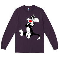 Plum sylvester cat Long Sleeve Tee - linhVisuals