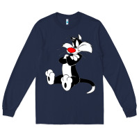 Navy sylvester cat Long Sleeve Tee - linhVisuals