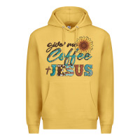 Antique Gold give me coffee and jesus Premium Hoodie - Artiststas