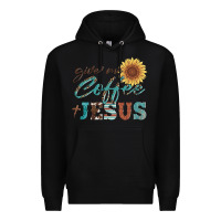 Black give me coffee and jesus Premium Hoodie - Artiststas