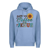 Colony Blue give me coffee and jesus Premium Hoodie - Artiststas