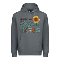 Rock give me coffee and jesus Premium Hoodie - Artiststas