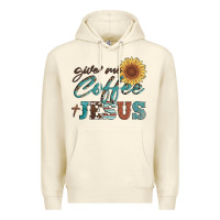 Sandshell give me coffee and jesus Premium Hoodie - Artiststas