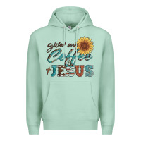 Seafoam give me coffee and jesus Premium Hoodie - Artiststas
