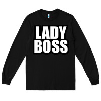 Black Lady boss... Long Sleeve Tee - linhVisuals