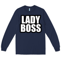 Navy Lady boss... Long Sleeve Tee - linhVisuals