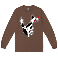 Chestnut sylvester cat Long Sleeve Tee - linhVisuals
