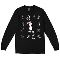 Black sylvester cat Long Sleeve Tee - linhVisuals
