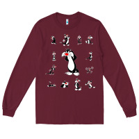 Burgundy sylvester cat Long Sleeve Tee - linhVisuals