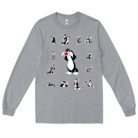 Heather Grey sylvester cat Long Sleeve Tee - linhVisuals
