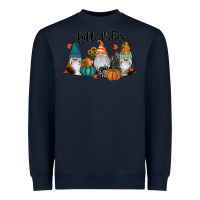 Navy Fall Vibes Gnomes Heavyweight Sweatshirt - RanaPortraitStore