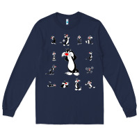 Navy sylvester cat Long Sleeve Tee - linhVisuals