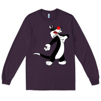 Plum sylvester cat Long Sleeve Tee - linhVisuals
