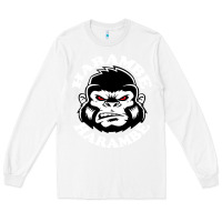 White harambe Long Sleeve Tee - linhVisuals