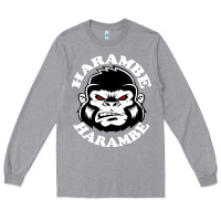 Heather Grey harambe Long Sleeve Tee - linhVisuals