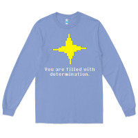 Colony Blue undertale   determination point Long Sleeve Tee - linhVisuals