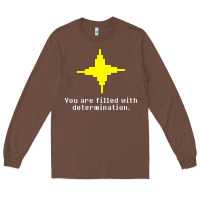 Chestnut undertale   determination point Long Sleeve Tee - linhVisuals