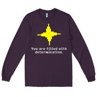 Plum undertale   determination point Long Sleeve Tee - linhVisuals