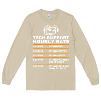 Mushroom tech support hourly rate t shirt Long Sleeve Tee - linhVisuals