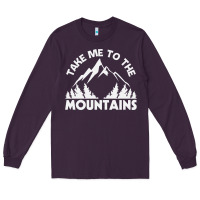 Plum take me to the mountains nature lover Long Sleeve Tee - linhVisuals