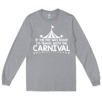Heather Grey carnival Long Sleeve Tee - linhVisuals