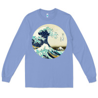 Colony Blue great wave Long Sleeve Tee - linhVisuals