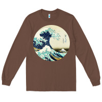 Chestnut great wave Long Sleeve Tee - linhVisuals