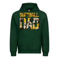 Foreset Green no background softball dad Urban Hoodie - Jasminsmagicworld