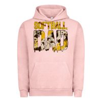 Pigment Salmon no background softball dad Urban Hoodie - Jasminsmagicworld