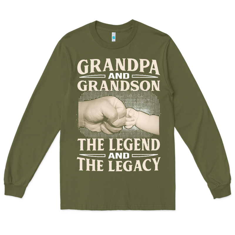 Grandpa And Grandson The Legend T  Shirtgrandpa And Grandson The Legen Long Sleeve Tee by linhVisuals | Teevron